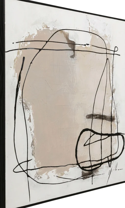 KARE Gerahmtes Bild Dust Grau 100x100cm Sale