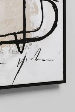 KARE Gerahmtes Bild Dust Grau 100x100cm Sale