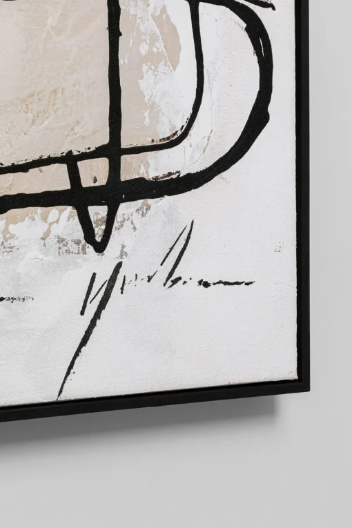 KARE Gerahmtes Bild Dust Grau 100x100cm Sale