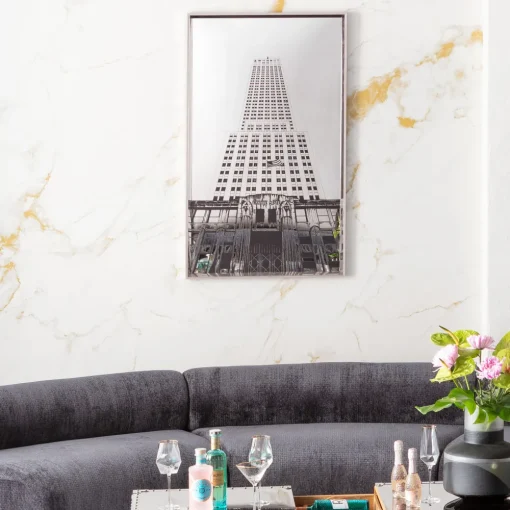 KARE Gerahmtes Bild Empire State Mirror 77x130cm Clearance