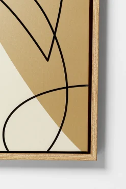 KARE Gerahmtes Bild Faccia Arte Tri Colore 90x120cm Outlet