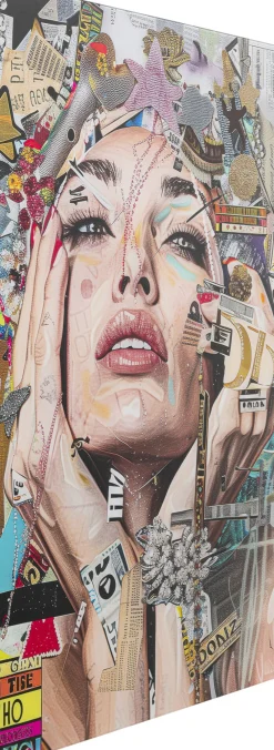 KARE Glasbild Artsy Portrait Front 80x120cm Hot