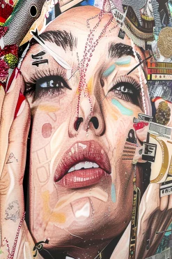 KARE Glasbild Artsy Portrait Front 80x120cm Hot
