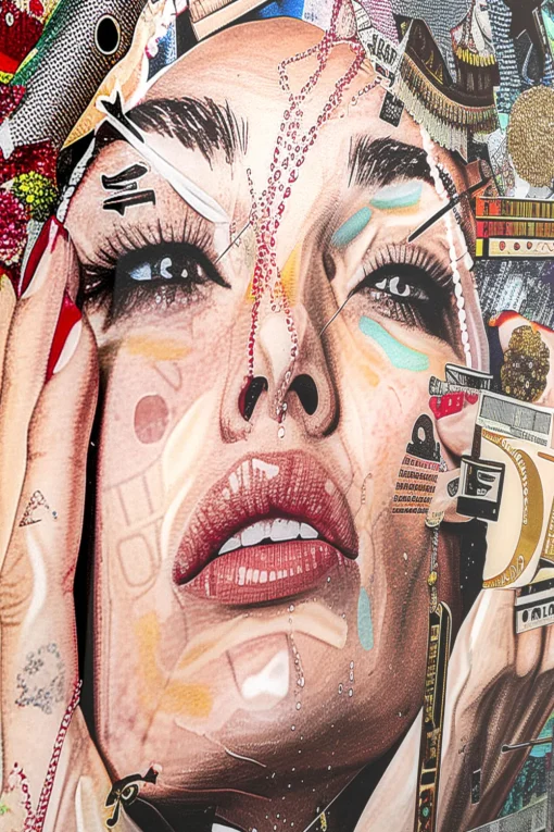 KARE Glasbild Artsy Portrait Front 80x120cm Hot