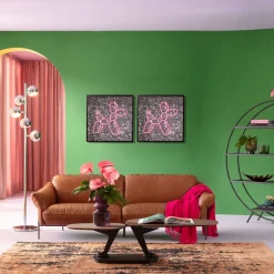 KARE Glasbild Balloon Dog LED 80x80cm Best