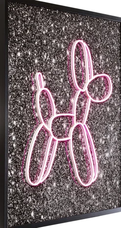 KARE Glasbild Balloon Dog LED 80x80cm Best