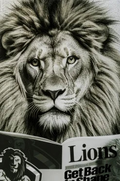 KARE Glasbild Bath Lion 60x80cm Clearance