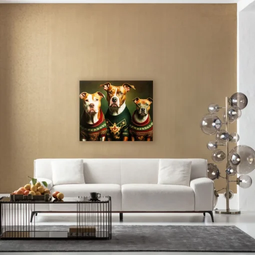 KARE Glasbild Dog Familiy 110x90cm Discount