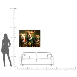 KARE Glasbild Dog Familiy 110x90cm Discount