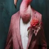 KARE Glasbild Mister Flamingo 120x160cm Discount