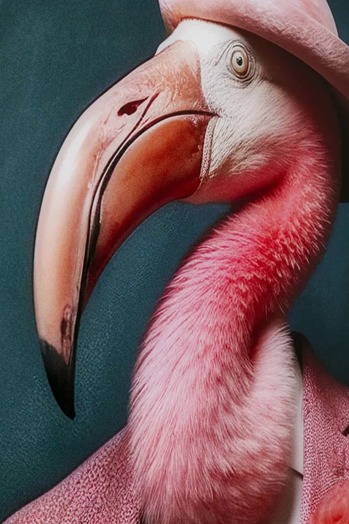 KARE Glasbild Mister Flamingo 120x160cm Discount