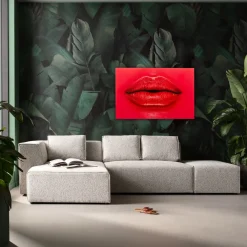 KARE Glasbild Red Lips 120x80cm Best