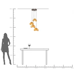KARE Hängeleuchte Aloha Drop Quattro 118cm Online