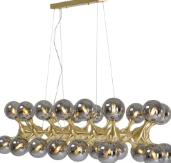 KARE Hängeleuchte Atomic Balls Brass 140cm Fashion