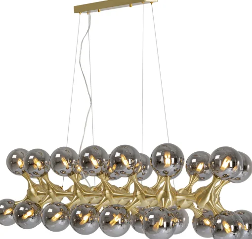 KARE Hängeleuchte Atomic Balls Brass 140cm Fashion
