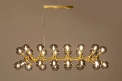 KARE Hängeleuchte Atomic Balls Brass 140cm Fashion