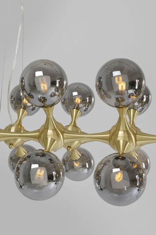 KARE Hängeleuchte Atomic Balls Brass 140cm Fashion