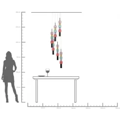 KARE Hängeleuchte Candy Bar Colore Ø41cm Best