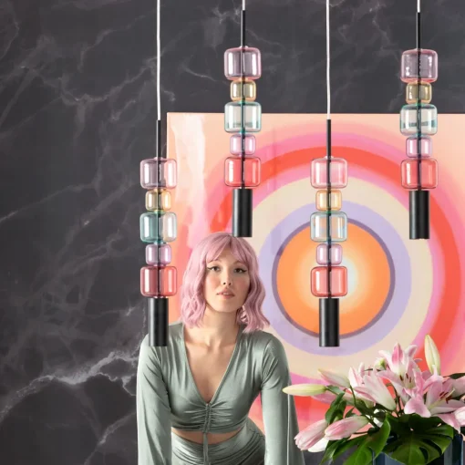 KARE Hängeleuchte Candy Bar Colore 100cm Discount
