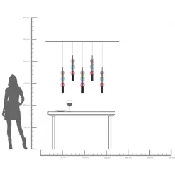 KARE Hängeleuchte Candy Bar Colore 100cm Discount