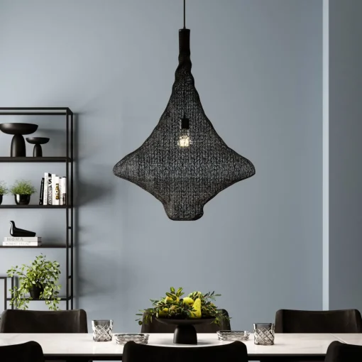 KARE Hängeleuchte Cocoon Schwarz Ø89cm Hot