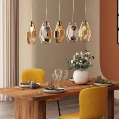 KARE Hängeleuchte Diamond Fever Dining Brass 110cm New