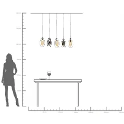 KARE Hängeleuchte Diamond Fever Dining Schwarz 110cm Sale