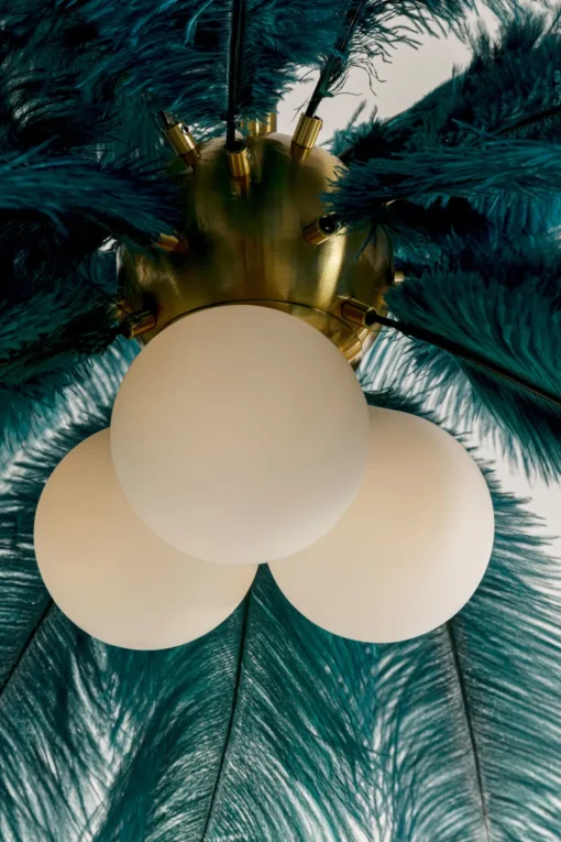 KARE Hängeleuchte Feather Palm Grün Ø87cm Fashion