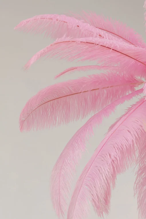 KARE Hängeleuchte Feather Palm Pink Ø87cm Outlet