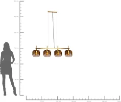 KARE Hängeleuchte Golden Goblet Quattro Ø25cm Outlet
