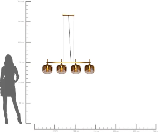 KARE Hängeleuchte Golden Goblet Quattro Ø25cm Outlet