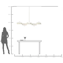 KARE Hängeleuchte Scala Balls Chrome 155cm Discount