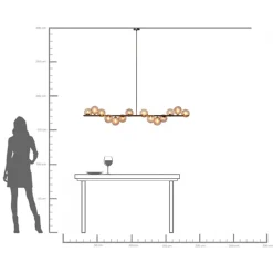 KARE Hängeleuchte Scala Balls Schwarz 155cm Sale