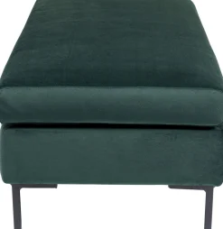 KARE Hocker Gianni Velvet Dunkelgrün Fashion