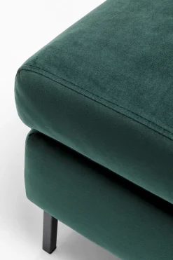 KARE Hocker Gianni Velvet Dunkelgrün Fashion