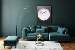 KARE Hocker Gianni Velvet Dunkelgrün Fashion