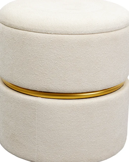 KARE Hocker Rumba Storage Swivel Ø40cm Outlet