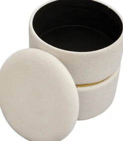 KARE Hocker Rumba Storage Swivel Ø40cm Outlet