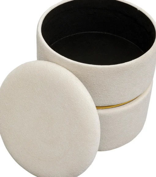 KARE Hocker Rumba Storage Swivel Ø40cm Outlet