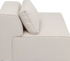 KARE Infinity Ottomane Semi Elements Creme Rechts 120cm Hot