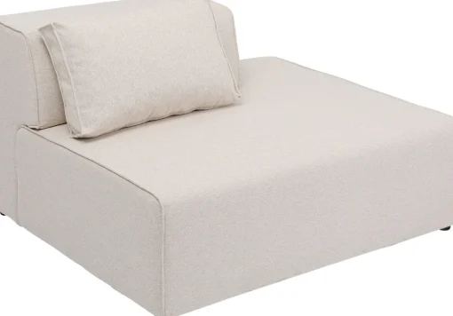 KARE Infinity Ottomane Semi Elements Creme Rechts 120cm Hot