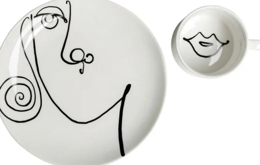 KARE Kaffeetasse Viso Donna (2/tlg.) Fashion