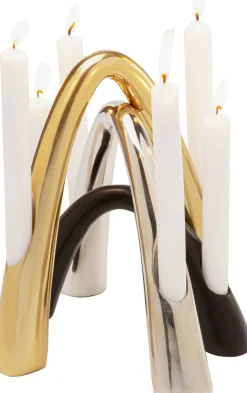 KARE Kerzenständer Bow Duo Chrom 21cm Discount