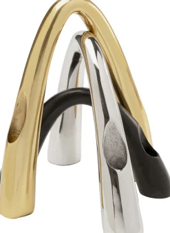 KARE Kerzenständer Bow Duo Gold 25cm New