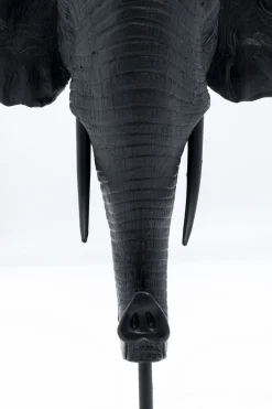 KARE Kerzenständer Elephant Head Schwarz 49cm New