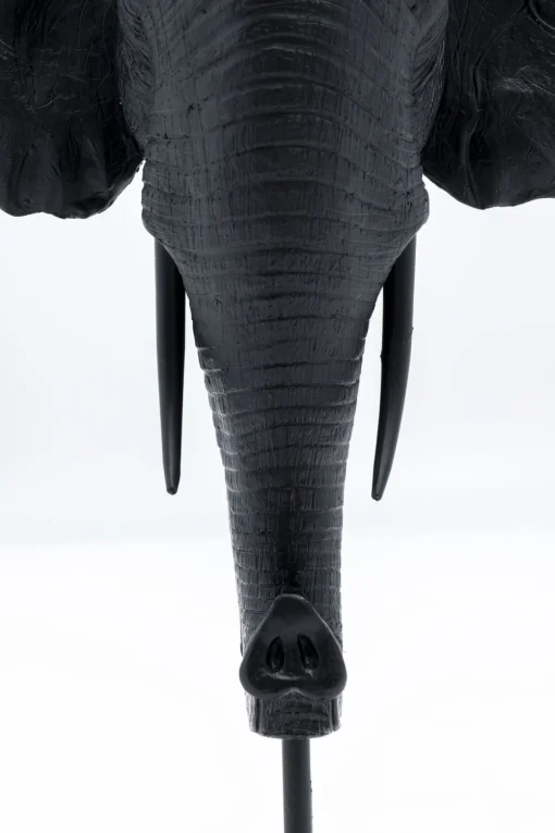 KARE Kerzenständer Elephant Head Schwarz 49cm New