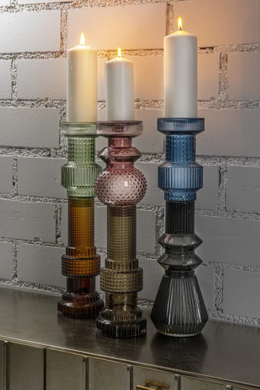 KARE Kerzenständer Marvelous Duo Lila Grau 49 Clearance