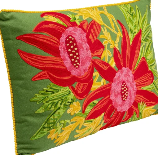 KARE Kissen Fiorista Grün 60x40cm Clearance
