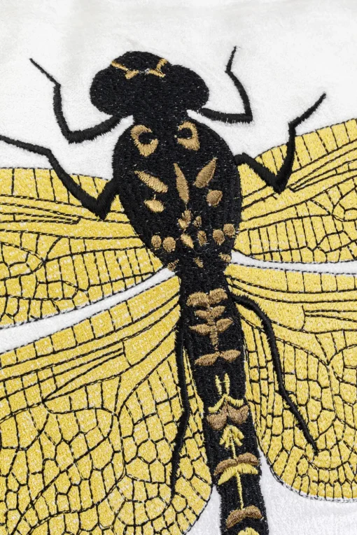 KARE Kissen Glitter Dragonfly Weiß 40x40cm Clearance