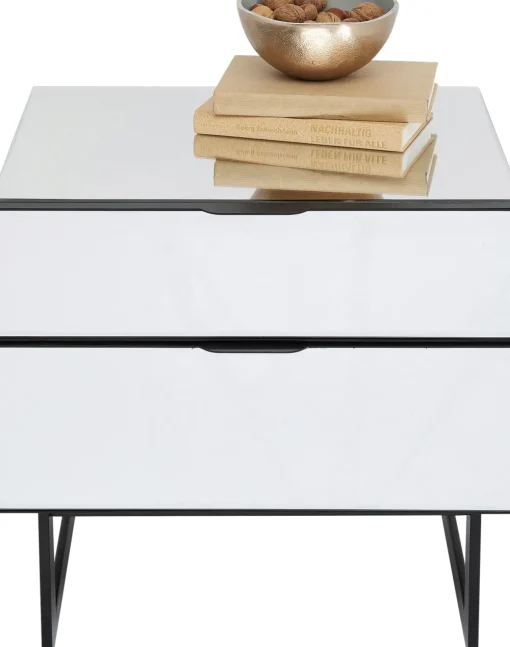 KARE Kommode Klein Soran Schwarz 49x50cm Outlet